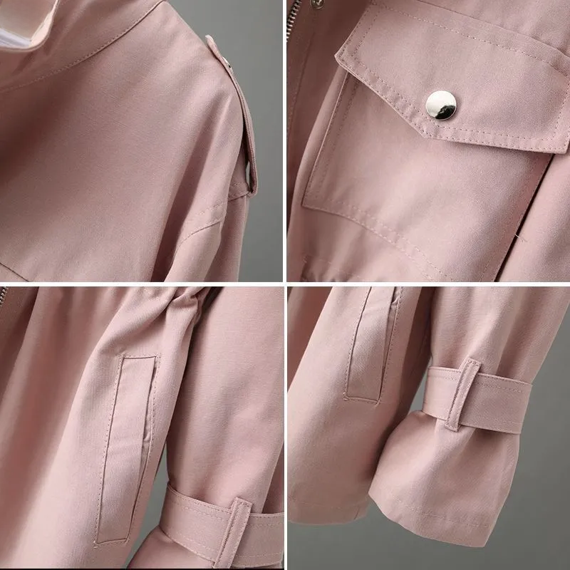 Grön Trenchcoat Dam Lång med Skräddarsydd Passform och Vattenavvisande Yta 2