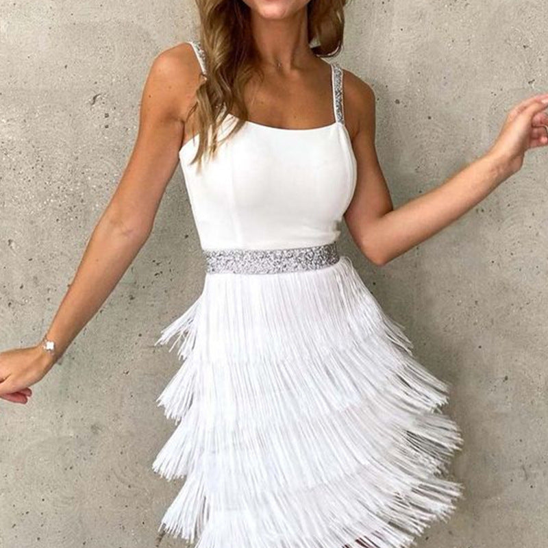 Dam Midi Klänning A-linjeformad Djup Halsringning Polyester Fina Dam Klänningar-6