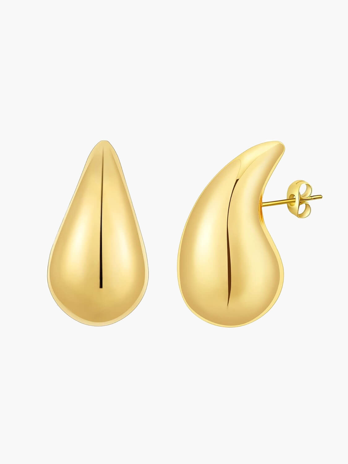 Kvinnors Öronringar Elegant 14k Guldplätering-3