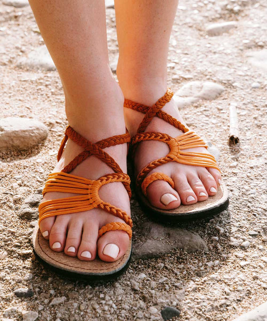 Kvinnors Strandsandaler FĂ€rgglad Kork och Syntetiska Remmar-1