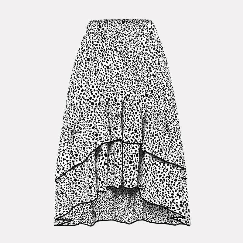 Variant image for Dam Midirock Asymmetrisk Hem A-linjeformad Polyester-5