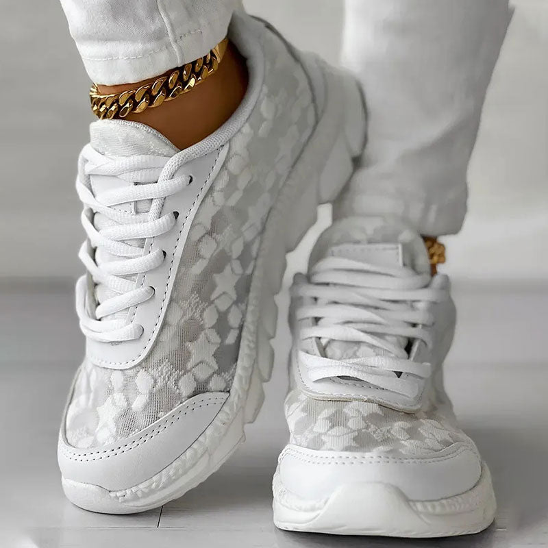 Herrsneakers Andningsbart Material Ortopediskt Stöd Snygga Komfort Skor-3