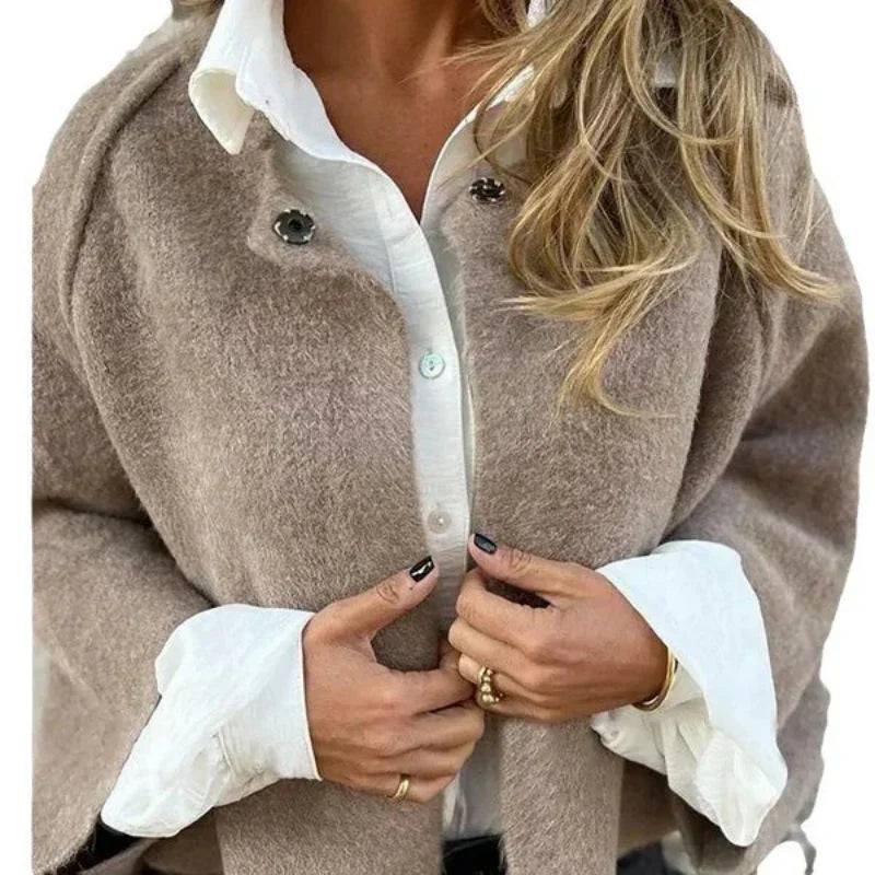 Damjacka Medellängd Elegant Hållbart Tyg-2