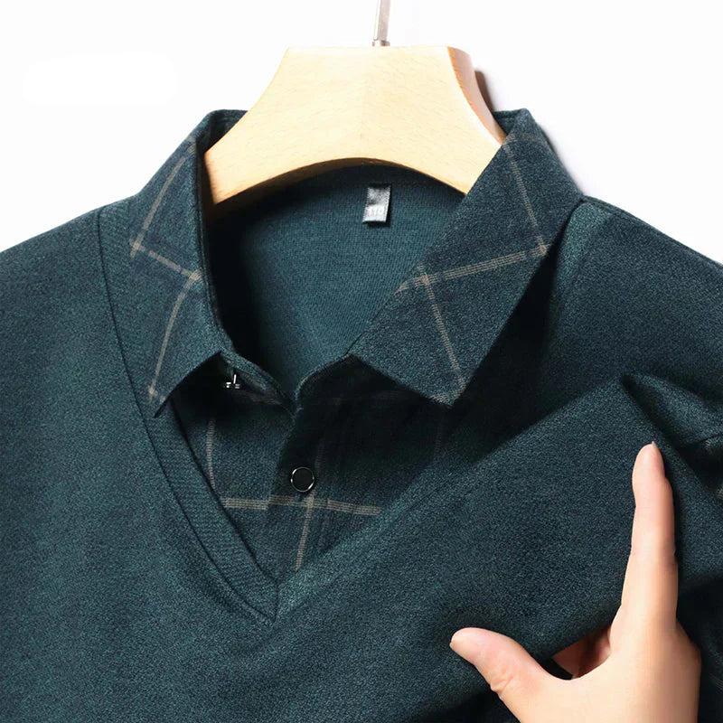 Dam Skjorta Tvådelad Långsluten med Krage i Mjuk Bomull-5