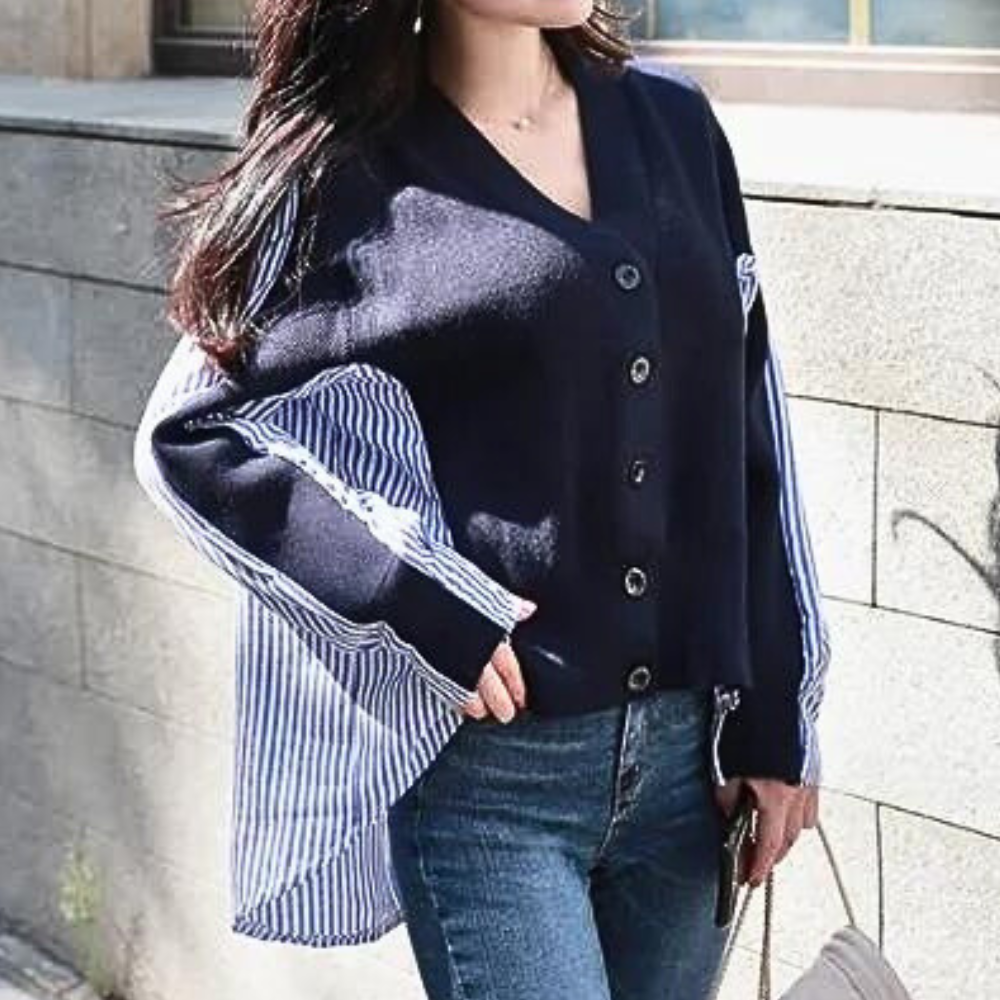 Kvinnors Långärmad Blus Elegant Polyester-1