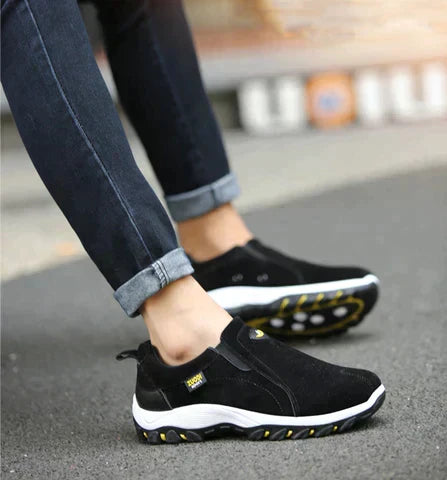 Dam Sneakers Slip-On med Elastiska Insatser Textil och Syntet-2