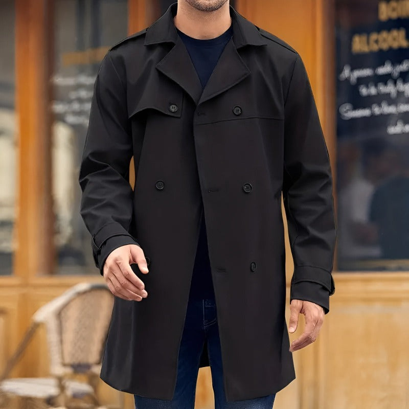 Variant image for Herrkappa Trench Coat Klassisk Polyester-Ullblandning-6