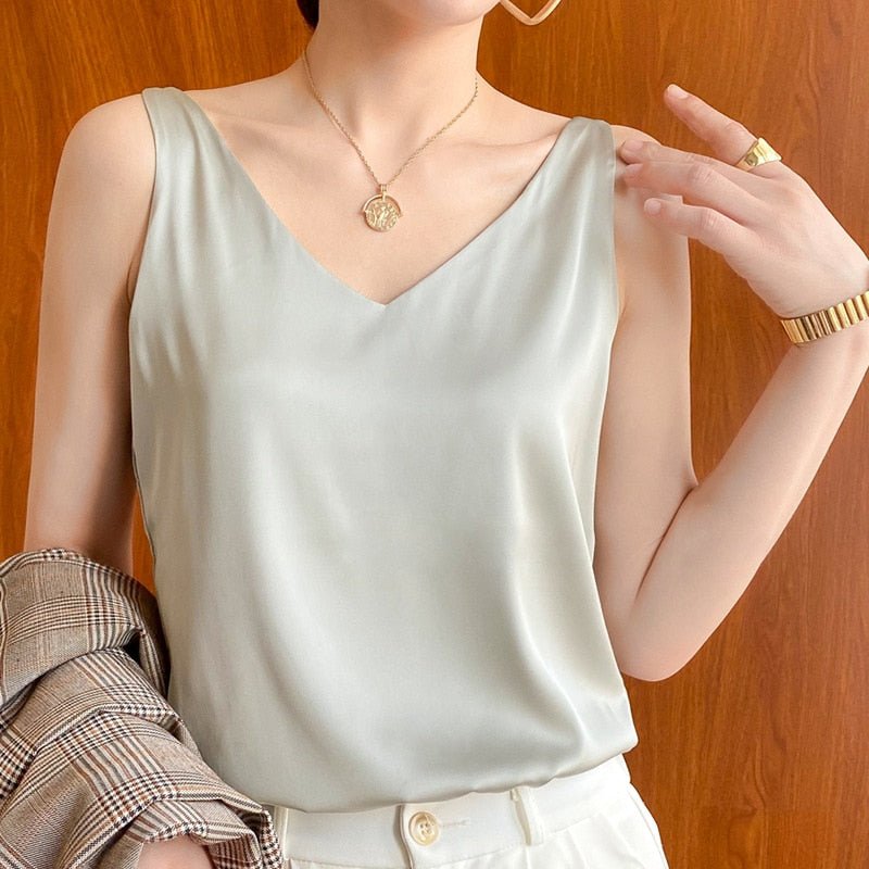 Variant image for Dam Tank Top Silke Mjuk Design Elegant-61