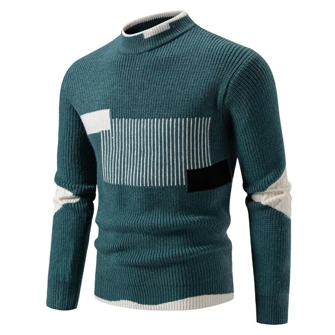 Herr Tröja Premium Stilren Design 100% Bomull-3