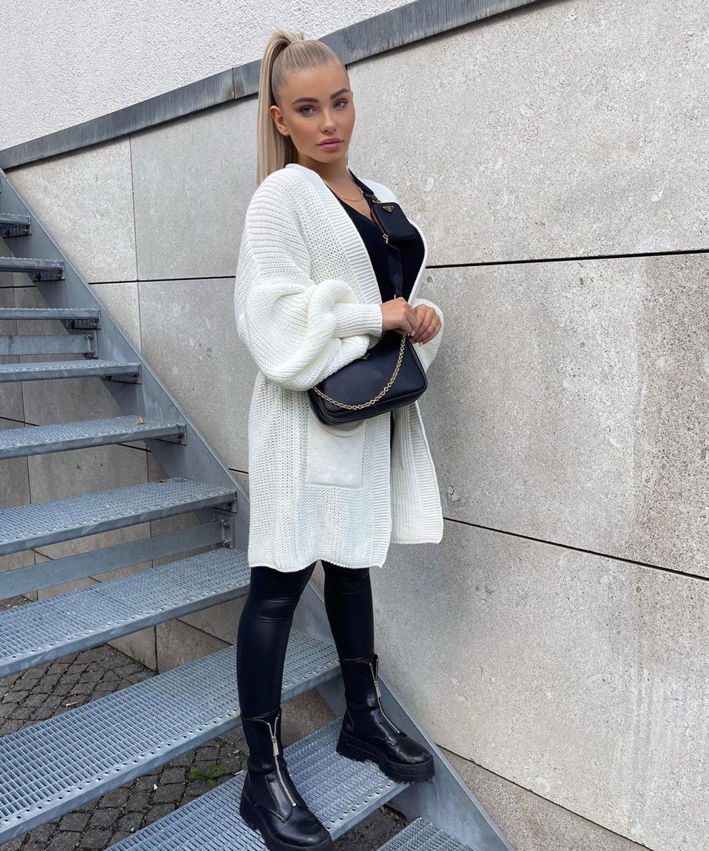 Dam Kort Klänning Mjukt Tyg Avslappnad Passform-6