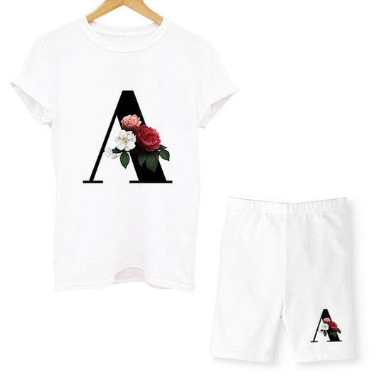 Dam T-Shirt Blommönster Nylon Polyester Kortärmad 1