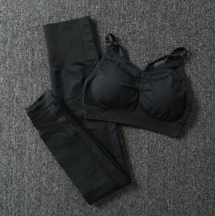 Dam Aktiv Set Ärmlös Spandex För Träning-1