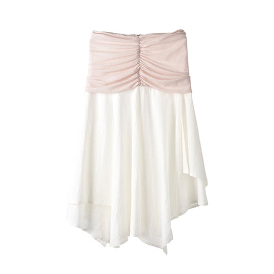 Asymmetrisk Midi Damklänning i Mjuk Bomull – Elegant Design för Fest och Vardag 1