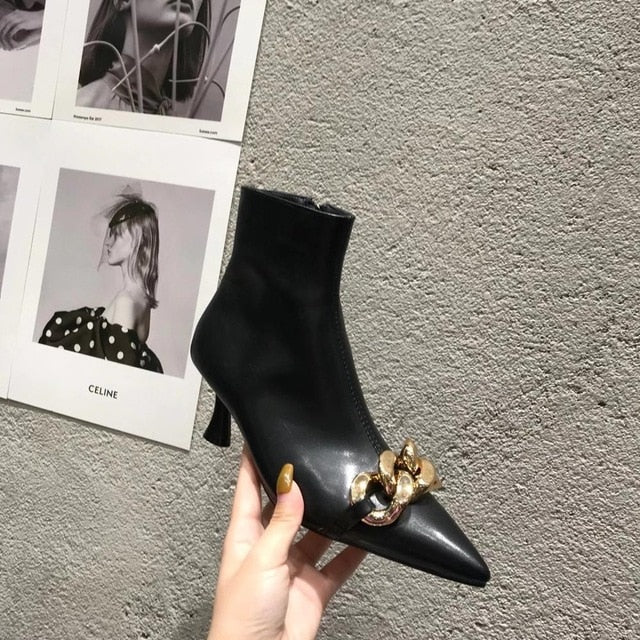 Variant image for Dam Chelsea Boots Kedjedetalj PU Gummi-2