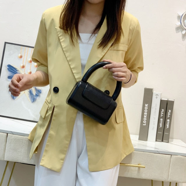 Dam Handväska Robust PU Enfärgad Stylish-1