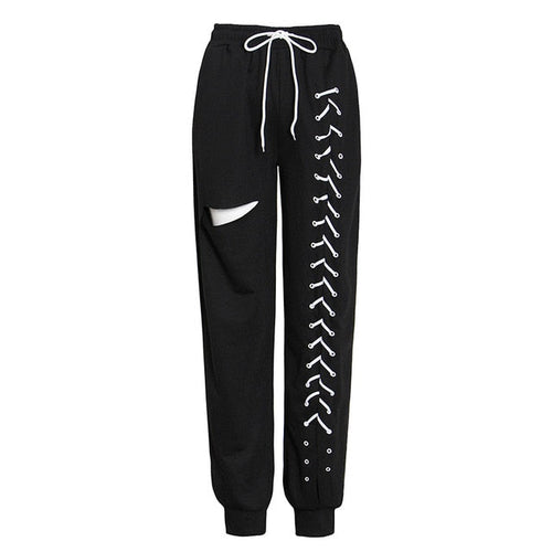 Herr Joggingbyxor Monokrom Polyester Loose Fit-1