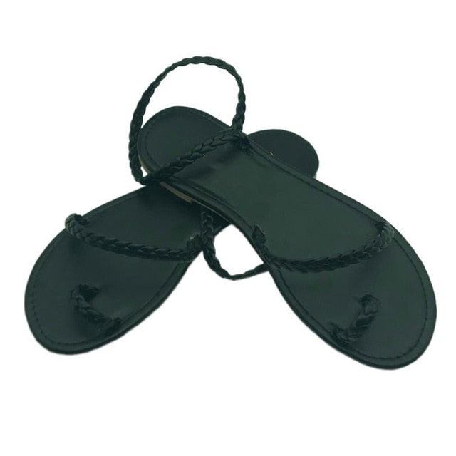 Variant image for Dam Sandaler Gladiator Flätad PU-läder-1