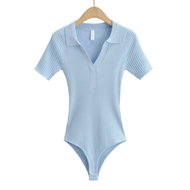 Variant image for Dam Bodysuit Kortärmad Randig Nylon Viskos-3