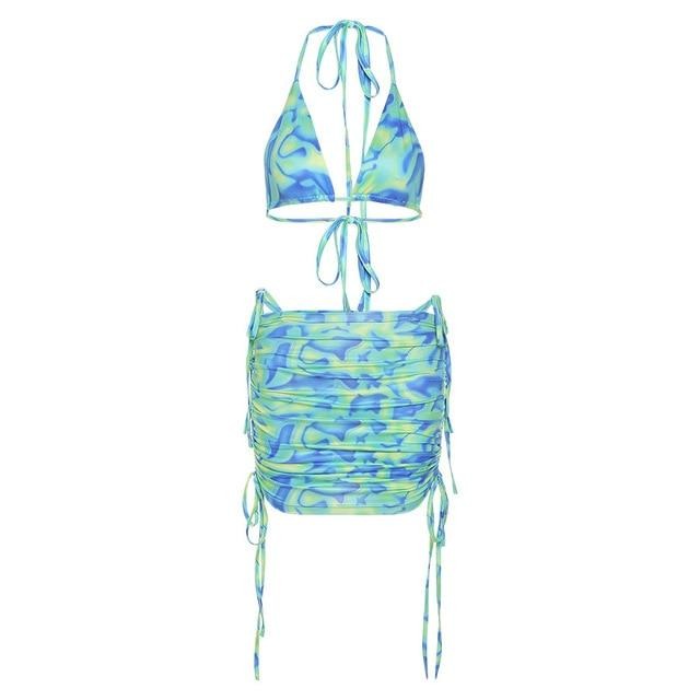 Variant image for Dam Bikini Abstrakt Mönster Polyester-Spandex-1