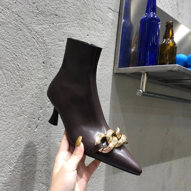 Variant image for Dam Chelsea Boots Kedjedetalj PU Gummi-3