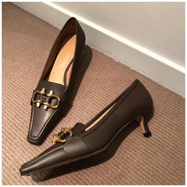 Variant image for Dam Pumps Söt Kattdesign Mikrofiber Låg Klack-2