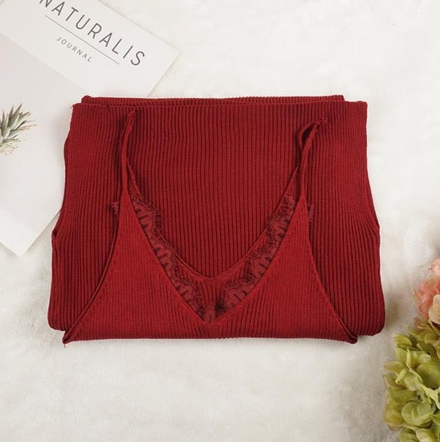 Variant image for Kvinnors MIDI Klänning V-ringning Bomullsblandning-6