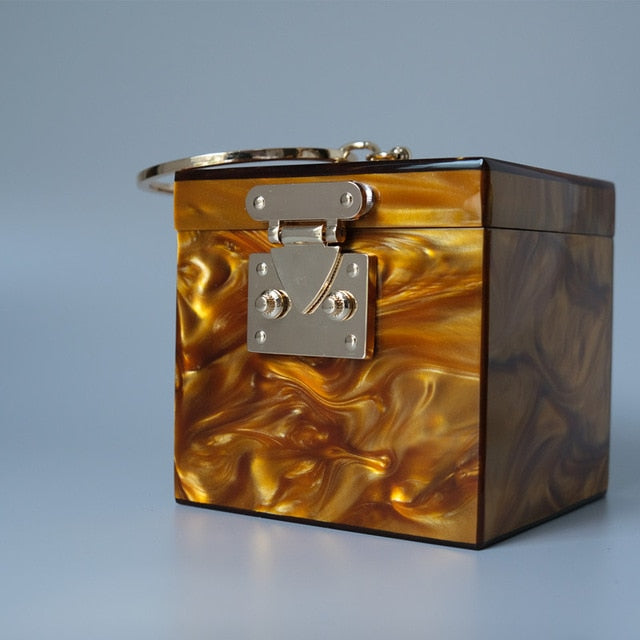 Variant image for Damväska Boxformad Stendesign Hård PVC-2