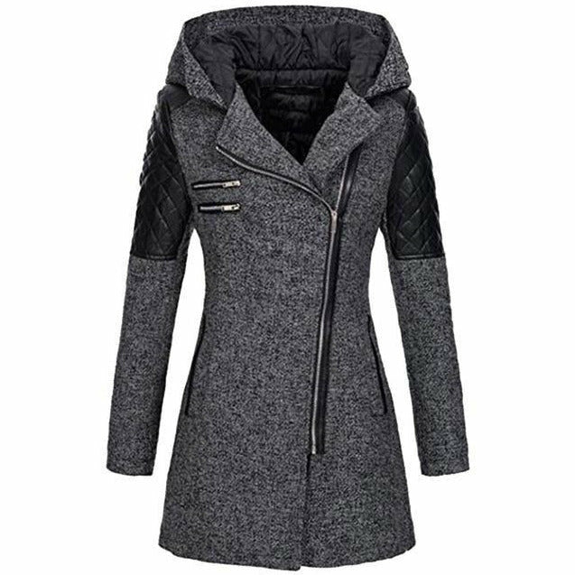 Dam Kappa Huva Blixtlås Patchwork Polyester-3