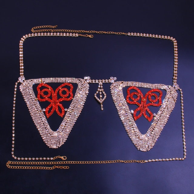 Variant image for Kvinnor Kroppsmycken Geometriska Mönster Koppar Strass-1