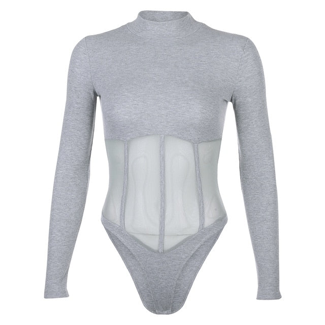 Dam Turtleneck Kropp Stretch Polyester-Spandex-6