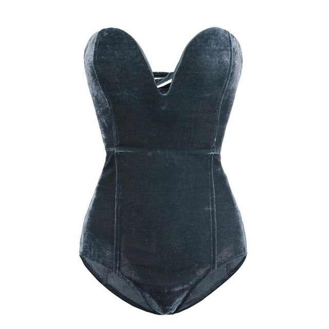 Variant image for Dam Bodysuit Festlig Polyester Kort Design-3