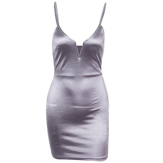 Kvinna Miniklänning A-Linje V-Neck Bomull Polyester-1