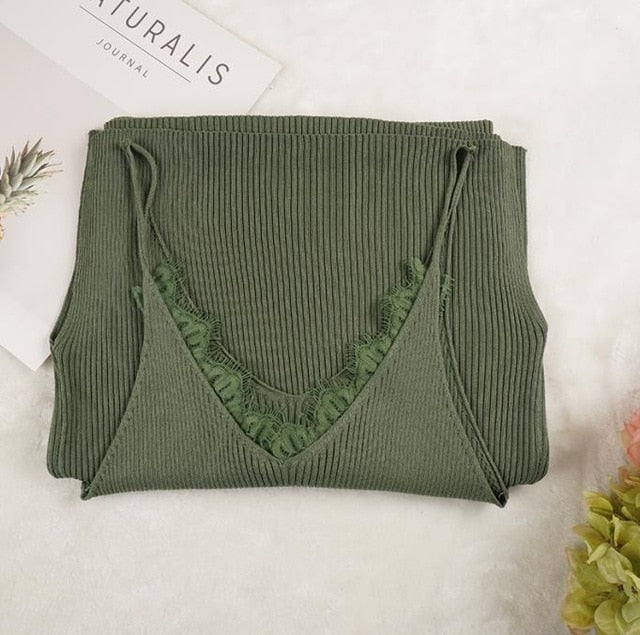 Variant image for Kvinnors MIDI Klänning V-ringning Bomullsblandning-3