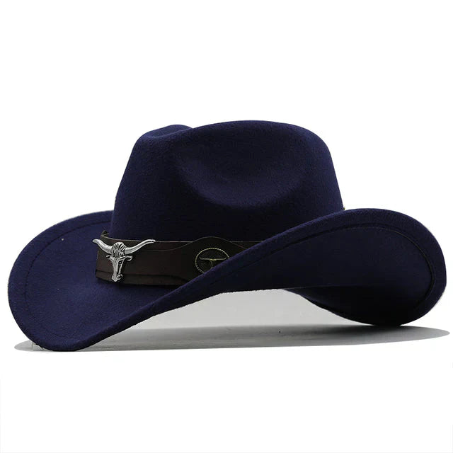 Variant image for Herrar Western Hatt med Tjurspänne i Filt-6