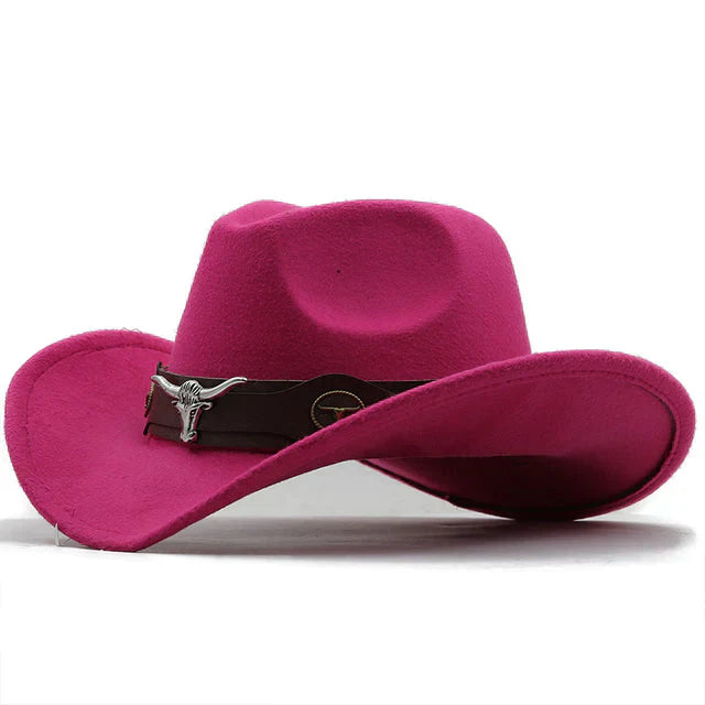 Variant image for Herrar Western Hatt med Tjurspänne i Filt-8