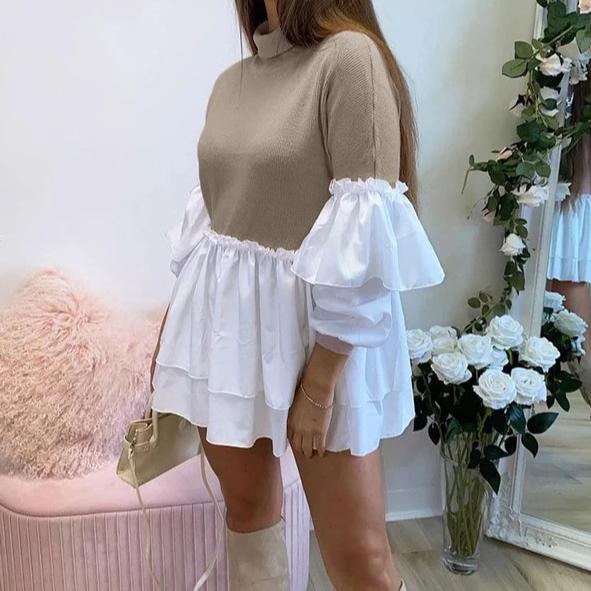 Variant image for Dam Miniklänning Långärmad A-Linje Polyester-4