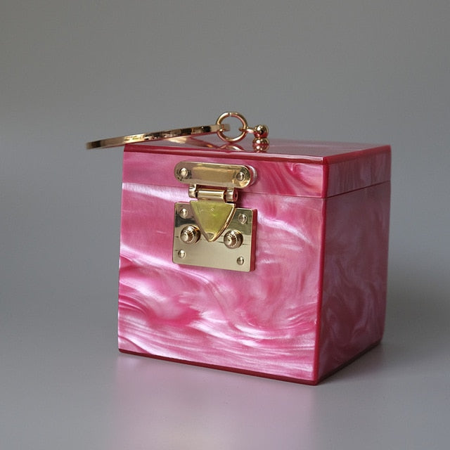 Variant image for Damväska Boxformad Stendesign Hård PVC-3