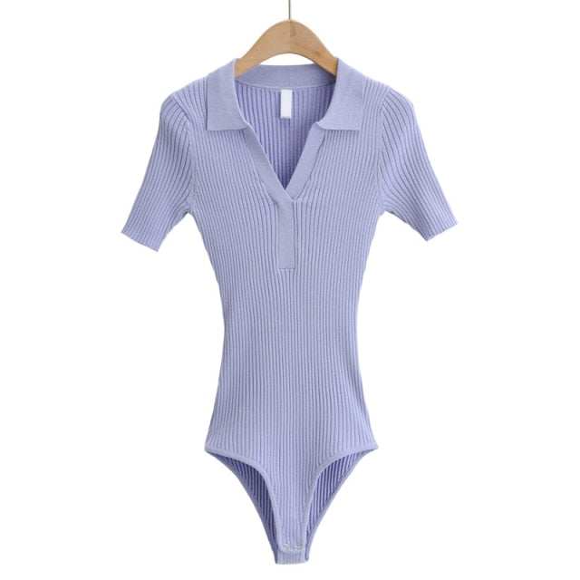Variant image for Dam Bodysuit Kortärmad Randig Nylon Viskos-7