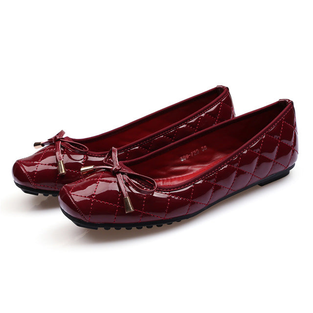 Dam Platta Skor Slip-On PU-Läder 9