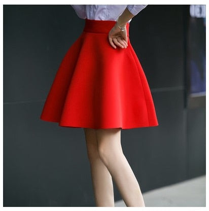 Variant image for Dam A-linjeformad Kjol Mini Polyester-Spandex-4