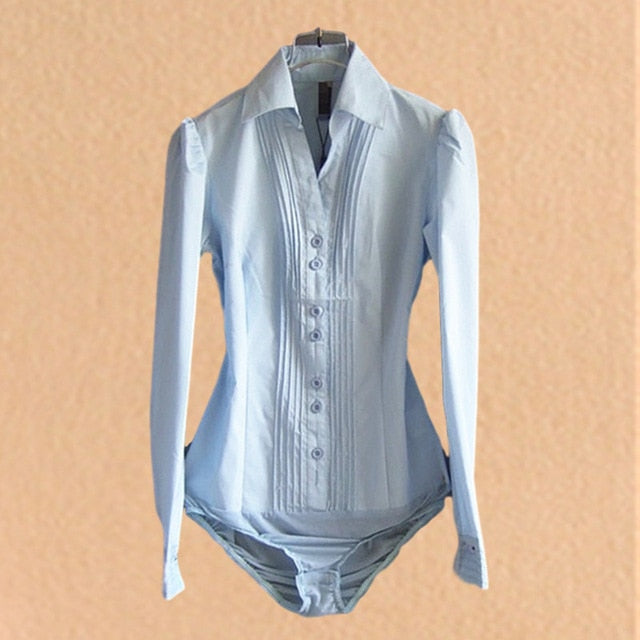 Variant image for Dam Bodysuit Långa Ärmar Knappdetaljer 100% Bomull-2