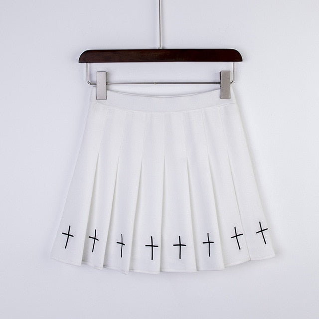 Kvinnors Mini Kjol Tvärmönster Bomull Polyester 8