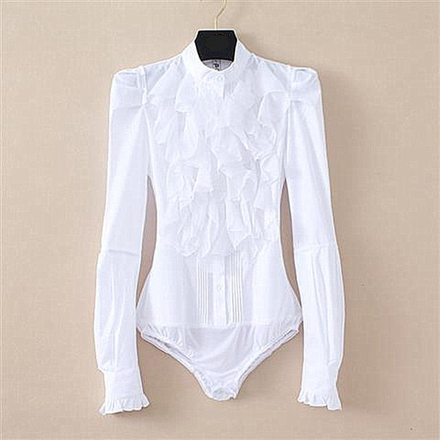 Variant image for Dam Bodysuit Lång Ärme Ståkrage Polyester-2