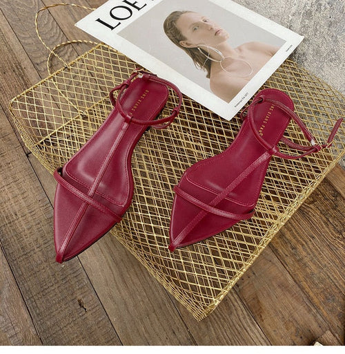 Dam Sandaler Gladiator Mikrofiber med Spänne-1