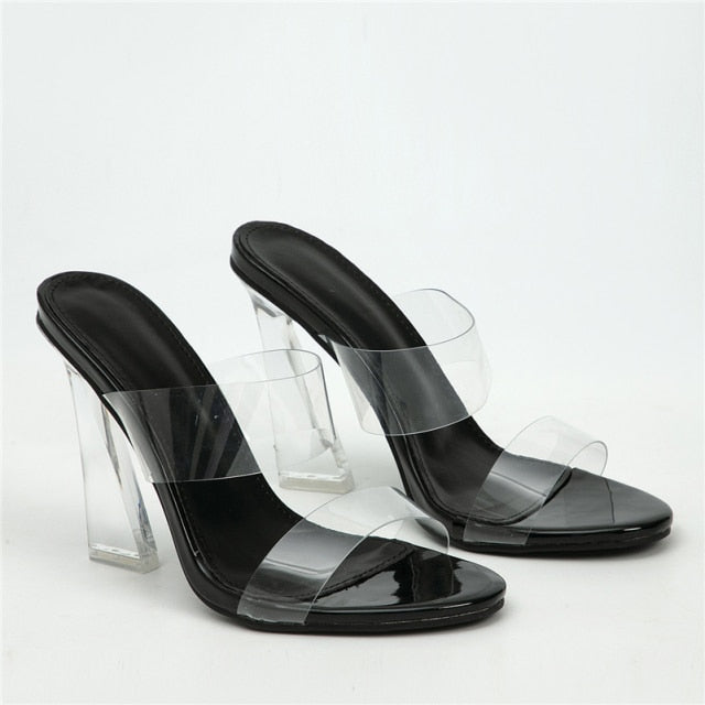 Kvinnors Sandaler med Kristalldetaljer PU och Gummi-1