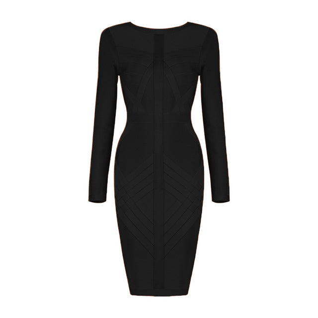 Dam Klänning Smal Passform Polyester-Spandex för Klubb och Fest-1