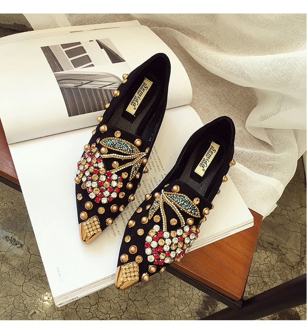 Variant image for Dam Ballerinaskor med Strass i PU-material Slip-On Flat Sula-2