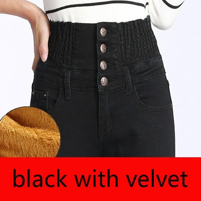 Variant image for Dam Jeans Hög Midja Mjuk Bomull Slim Fit-1