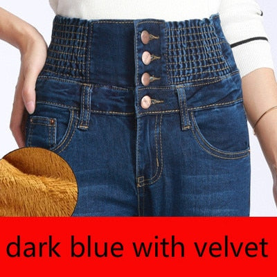 Variant image for Dam Jeans Hög Midja Mjuk Bomull Slim Fit-4