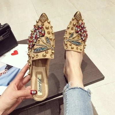 Variant image for Dam Ballerinaskor med Strass i PU-material Slip-On Flat Sula-7